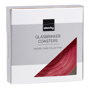 Skovby glasbrikker rød